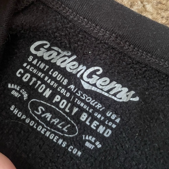 Size Small Black Golden Gems Raise Hell Crewneck Sweatshirt - Picture 2 of 4